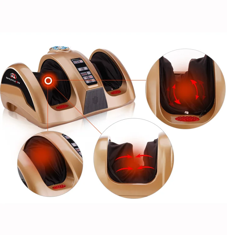 Electric Shiatsu Leg and Calf Beautician Heating Vibration Massage Machine Roller Foot Massager