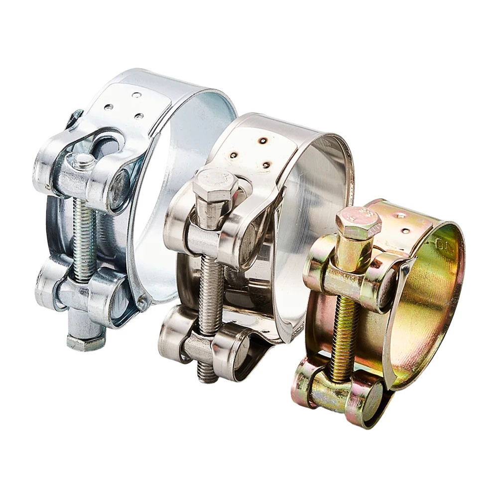 Heavy duty stainless steel hose clamp for automobile water pipe clamps