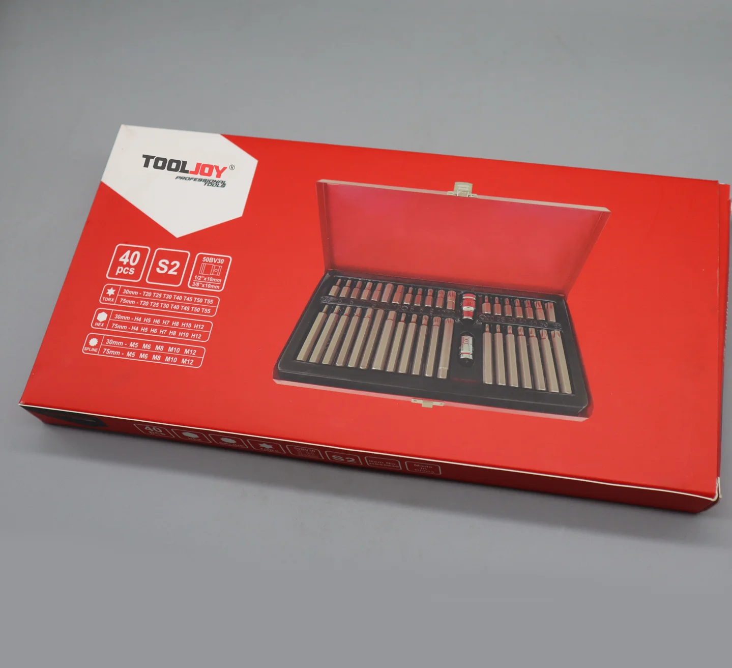 CRV/S2 Material 40PCS car repair tools hardware tools sleeve screwdriver bit set hex torx bit socket set good quality