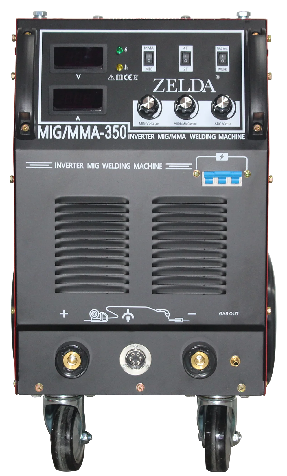 Heavy duty mig mma welder 350 welding machine for light industrial use with 2t/4t 15 kg wire spool