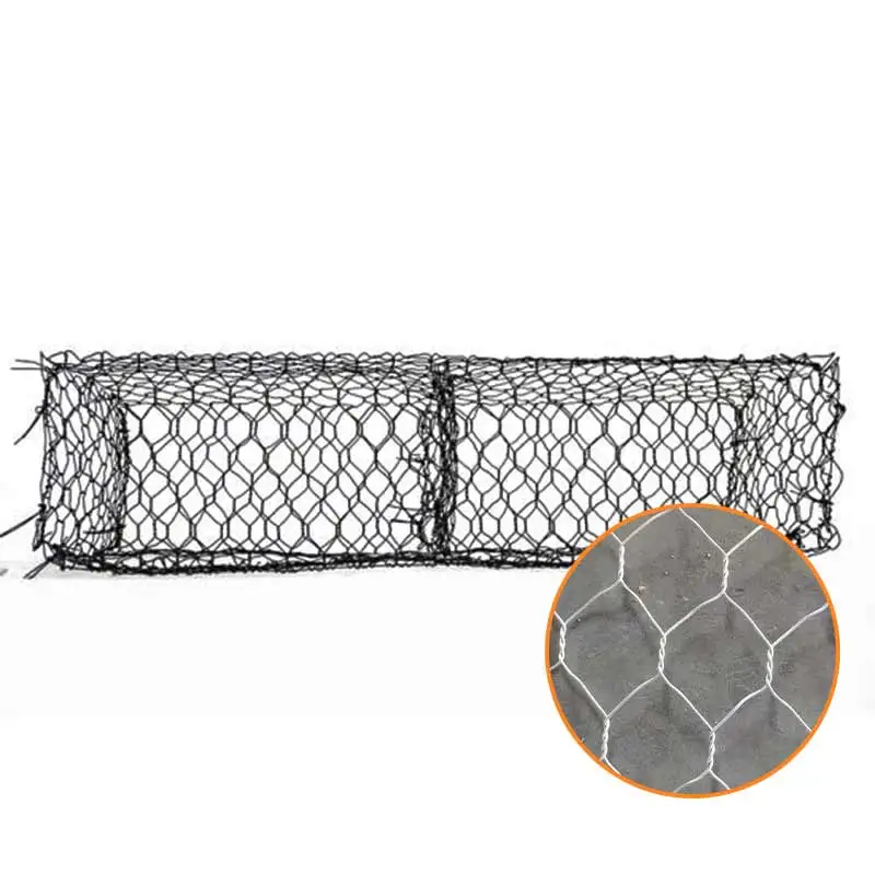 Прямая продажа с фабрики Anping, оцинкованная габионная сетка из нержавеющей стали, защита наклона, свинцовая проволока, габионная сетка