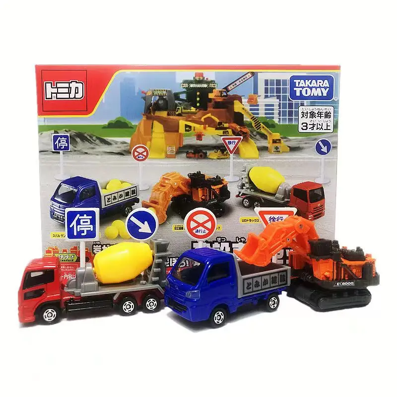 Tomica Fire Engine Farm Construction Vehicle Collection Set Car Toys Boy Girl Gift  Diecast Model Car  Vehicles Toys for Kids