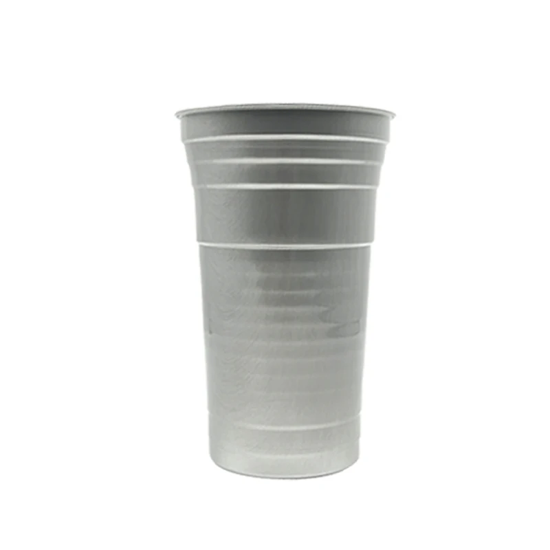 Wholesale Customized Logo  Disposable Aluminum Cups 9 oz 16 oz 20oz 32oz Reusable Aluminum Beer Cup Color Changing Aluminum cup
