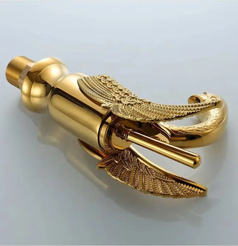 Antique Bronze Bathroom Faucet Brass Basin Sink Faucet Contemporary Single Handle Water Taps