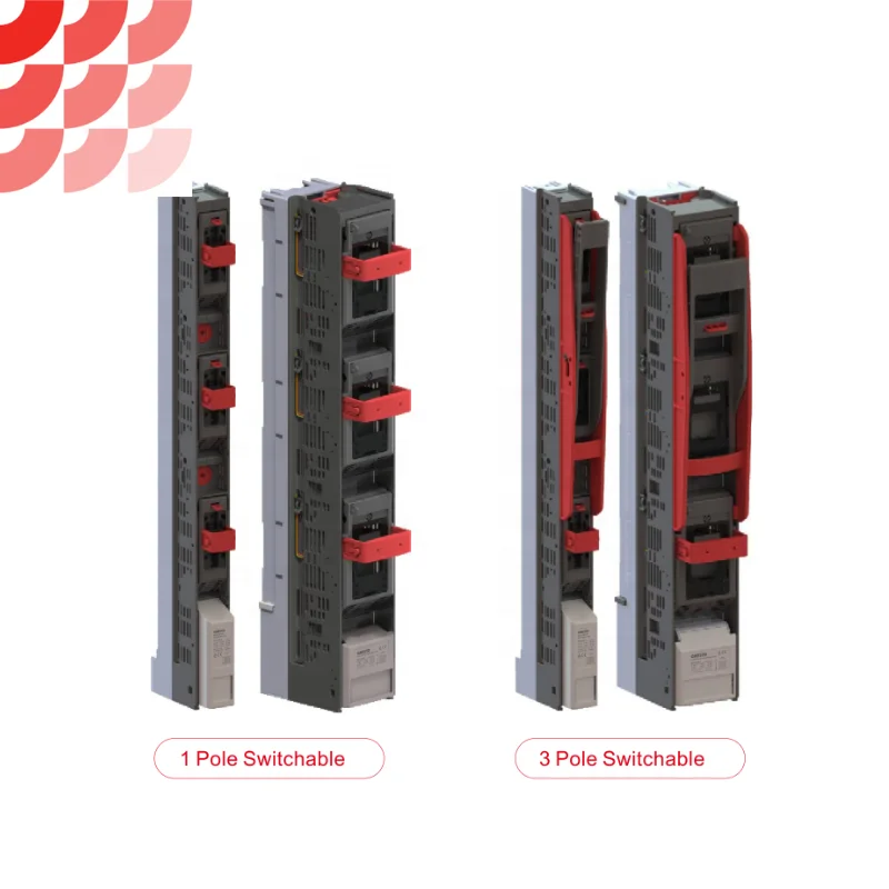 Vertical Design 400V 690V Fuse Switch Disconnectors 1 Pole 160A 250A 400A 630A 1000A NH Fuse Rail Disconnector for 185mm Busbar