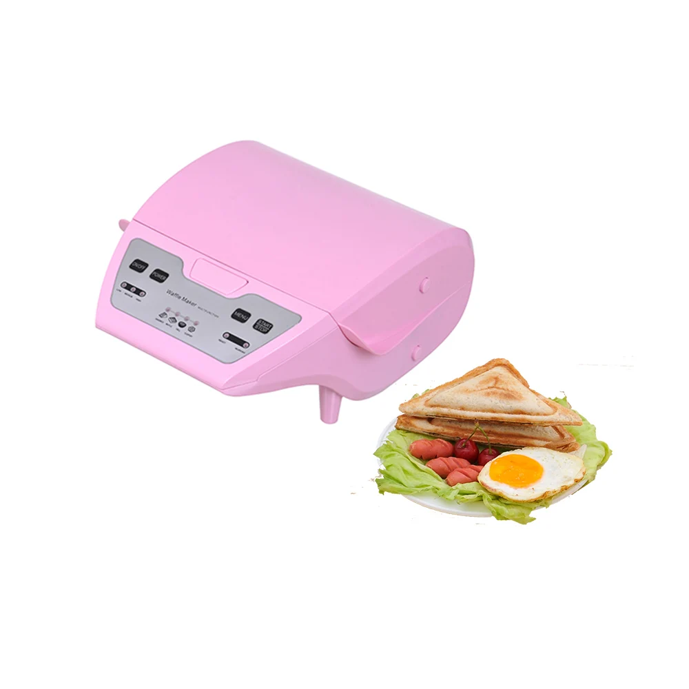 Wholesale double plate bubble breakfast sandwich maker mini panini waffle maker machine electric