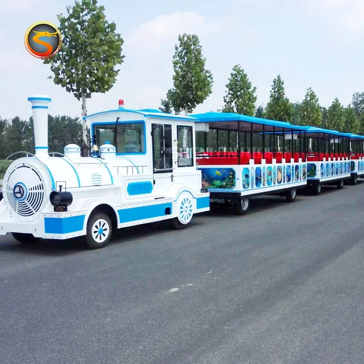 Shenlong Manufacturer Amusement Park Trackless Train for children