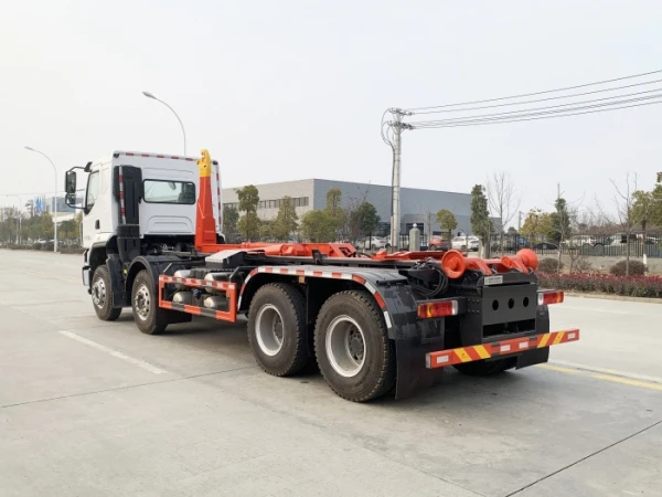 8X4 Liuqi chenglong  Waste Collection Garbage Hydraulic Lifter Bin Lifting Roll Off Truck Dumpster Hook Lift Waste Truck