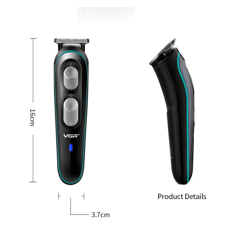 VGR V055 Hot Sale Professional Rechargeable Clipper T Shape Blade Balding Balls Electric Hair