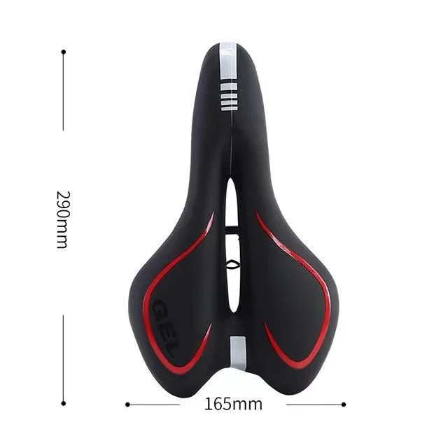 mountain Bike gel Saddle Bicycle  Leather Seat Cushion