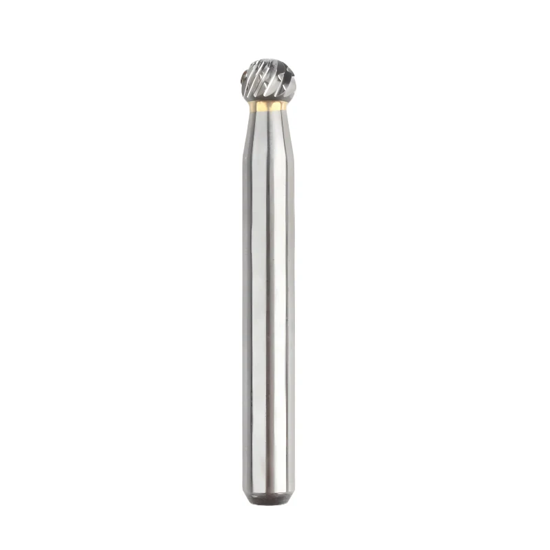 Carbide Burrs D0605 Solid Tungsten Carbide Rotary Drill Files 6.00mm  Shank Diameter Ball Shape Bit for Metal Wood