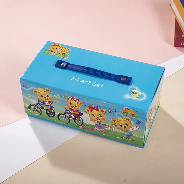 54-Piece Hot selling promotion drawing kids gift art coloring set mega