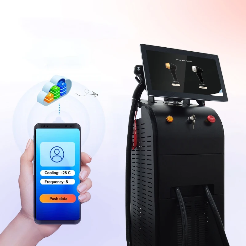 Lufenbeauty 3 waves 755 810 1064 titanium ice laser hair removal machine professional diode hair removal machine laser equipment