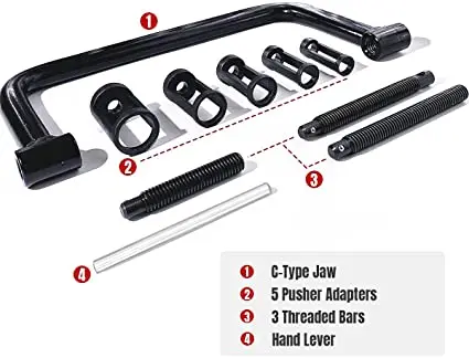 10-Piece Spring Clamp Tool Kit Valve Spring Compressor