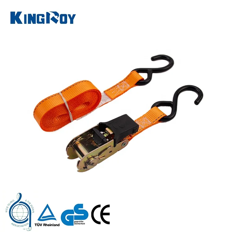 KingRoy USA 2Pk 15Ft 1500 Lbs Break Strength Cargo Straps Ratchet Tie Down