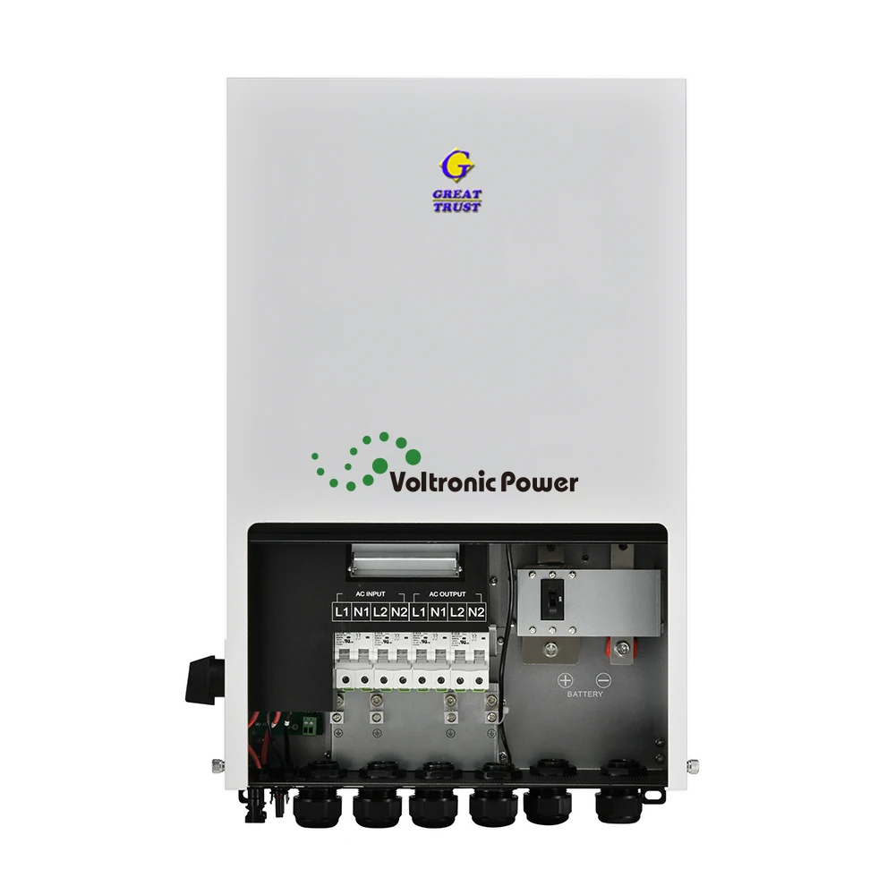 Hybrid Solar System Inverter 8kw 11kw Grid Solar Converter 48V 220V Pure Sine Wave Inverter USB AC Home Use