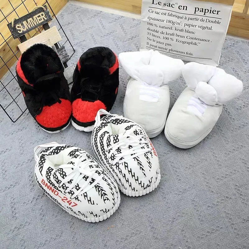 Брендовые кроссовки Cross Sneaker плюшевые тапочки для дома спальни
