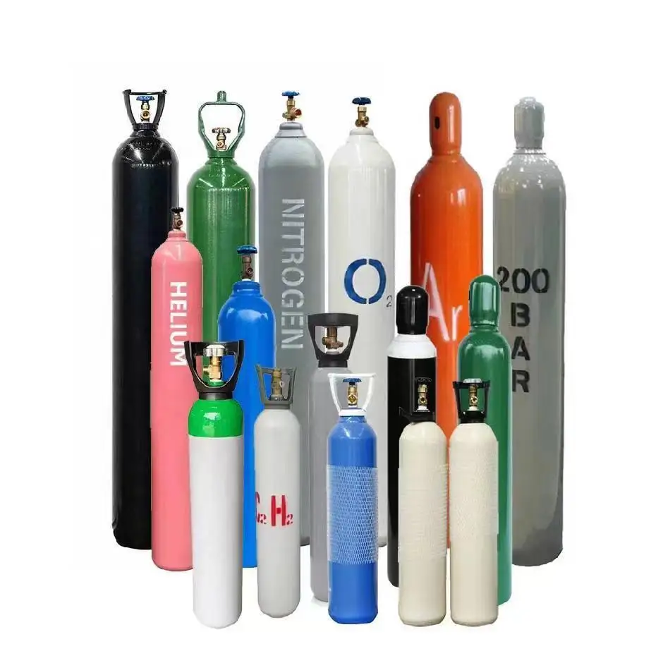 High pressure stainless steel gas cylinder nitrogen helium CO2 container box