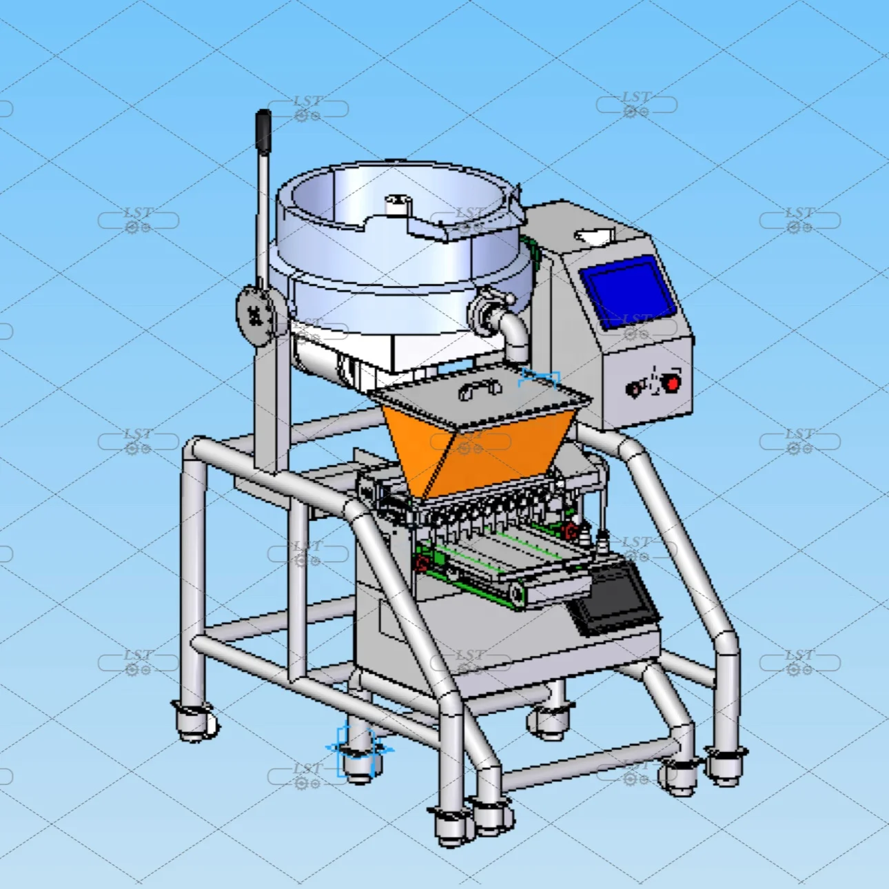 2024 LST  New design  auto sugar cooker and gummy depositing machine gummy candy machine for sale automatic gummy machine price