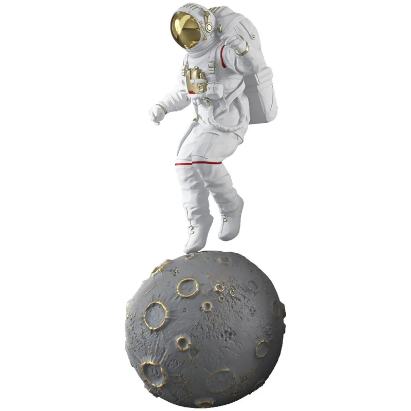 Creative Living Room Office Shop Decoration Astronaut Fiberglass Sculpture Crafts Large Astronaut Sculpture Decoration