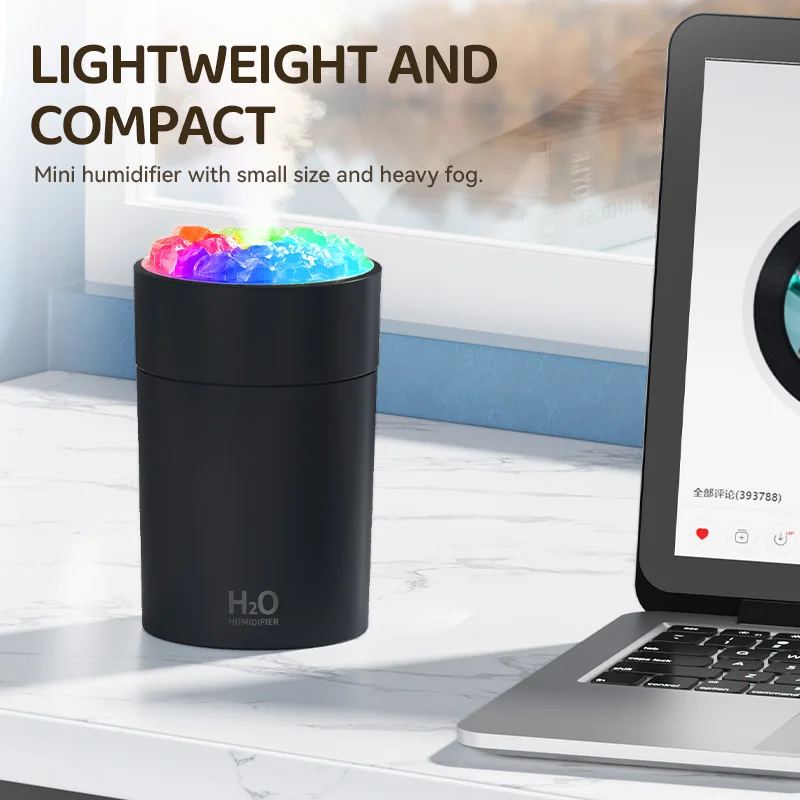 220ml Mini Portable Led Light Humidifier H2o H20 Spray Ultrasonic Atomizer Cool Mist Car Usb home Air Humidifier