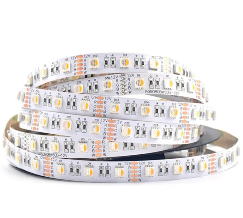 
High brightness 5 in 1 RGBW WW led light strip DC12V DC24V IP20 IP67 IP65 