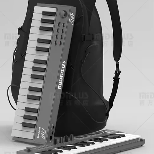 Midiplus Tiny 32+ Professional Mini Portable Folding MIDI Keyboard Controller Musical Instrument with Pedal for Kids and Adults