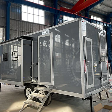 2021 New design Luxury powder room Expandable Mobile Trailer Office With Bathroom