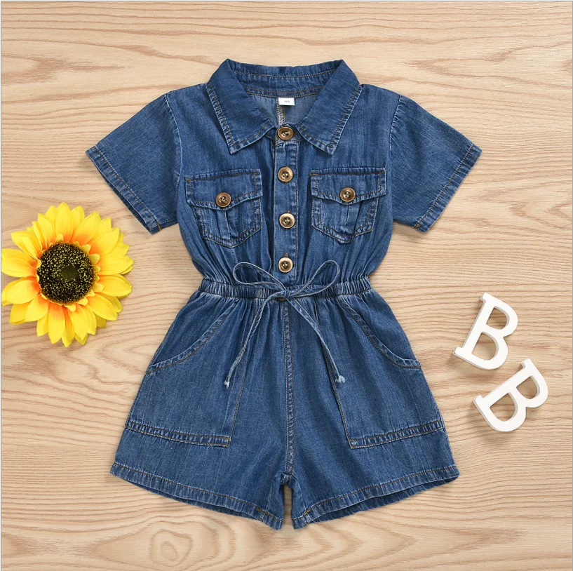 Fashion Girls Jeans Latest design boutique clothing denim top and jeans skirt set clothing for kids