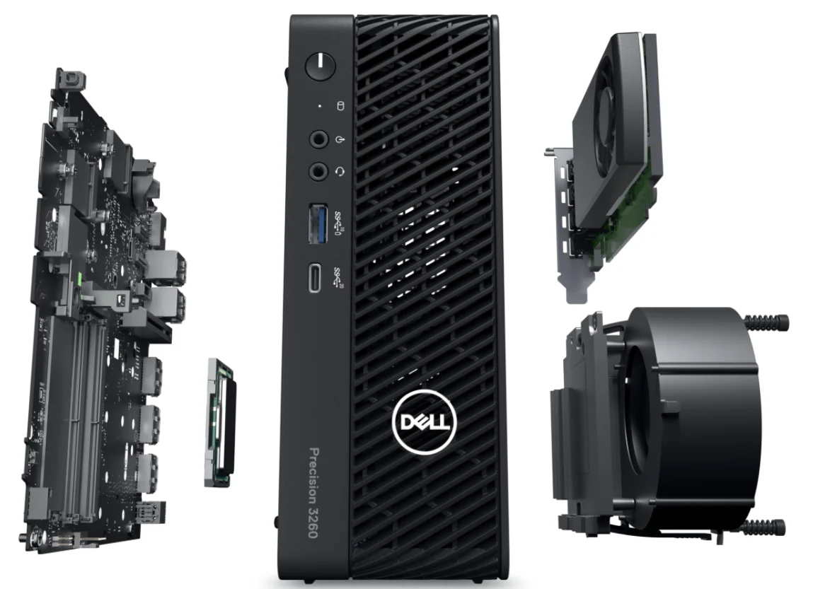 New Original High Performance Computer Desktop Design ModelingOffice AI Dell Precision T3260 Compact Tower Workstation