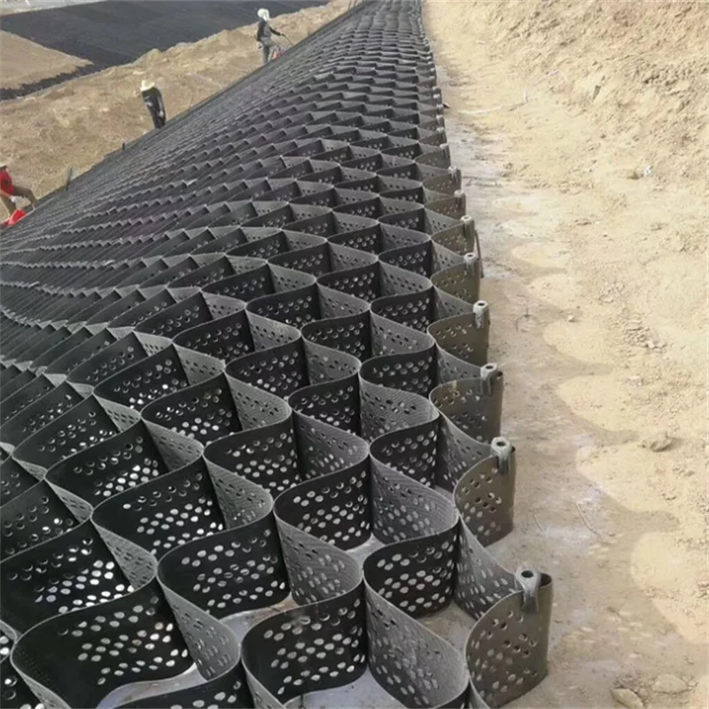 ASTM Standard HDPE Textured/Perforated Geocells for Slope/Retaining Wall/Road Reinforcement