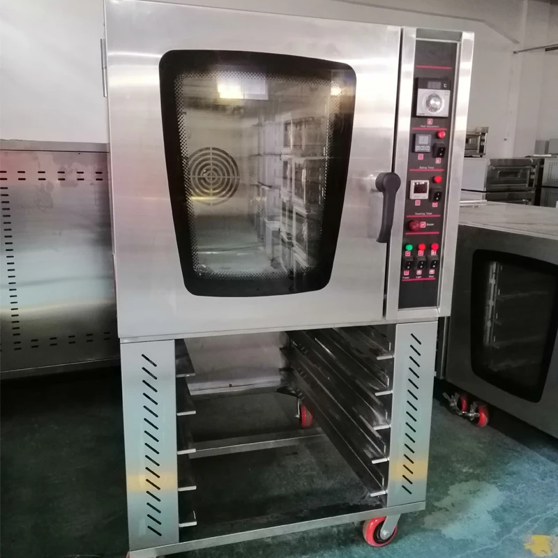 5 Trays Stainless Steel Bread Electric Industrial Convection Ovens Complete Bakery Equipment
