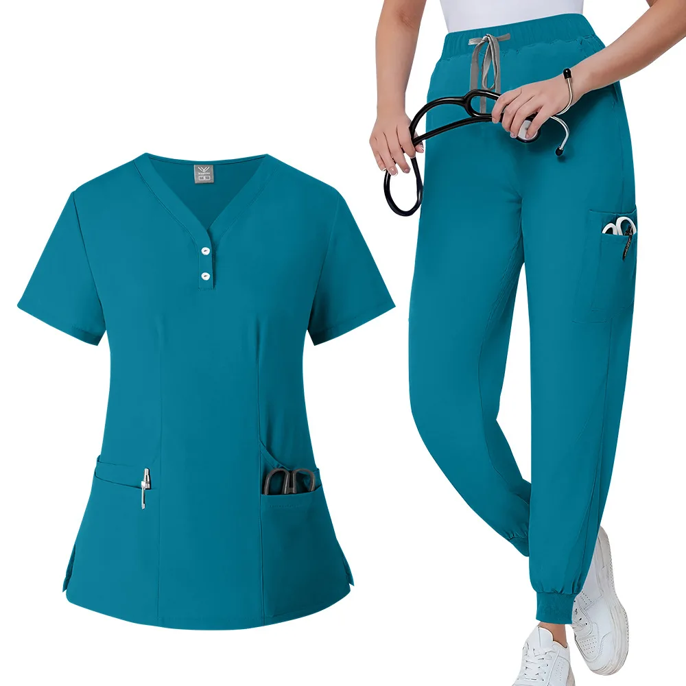 Custom Hospital Uniform Nursing Suit Work Clothes Medical Nurse Women One Piece Plus Size Scrubs Uniforms Sets