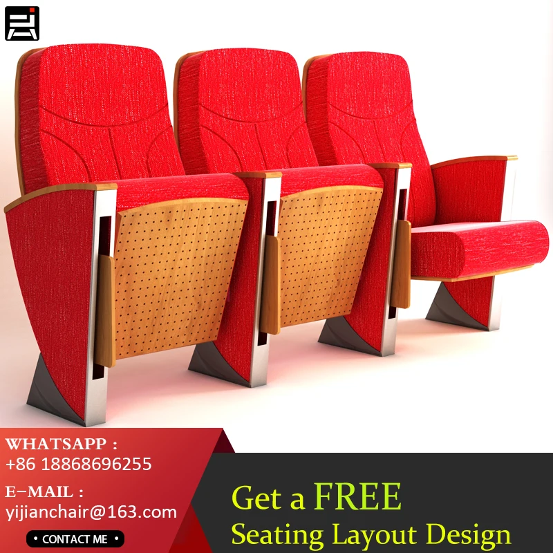 2022 High-end aluminum alloy auditorium chair Theater chair public seats
