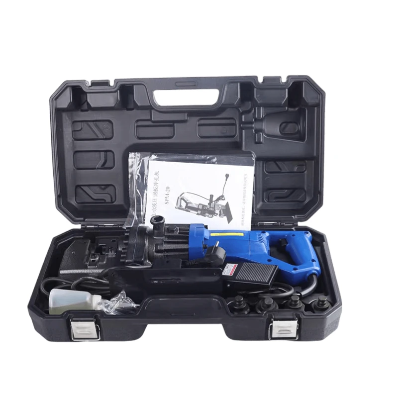 Glam 1300W Intelligent Hydraulic Portable Electric Drill Industrial Grade Metal Hole Puncher Channel Steel Angle Steel 220V/110V