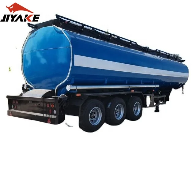 JIYAKE New Design 3-axles Lpg Fuel Tank Truck Semi Trailer for Gas Transport