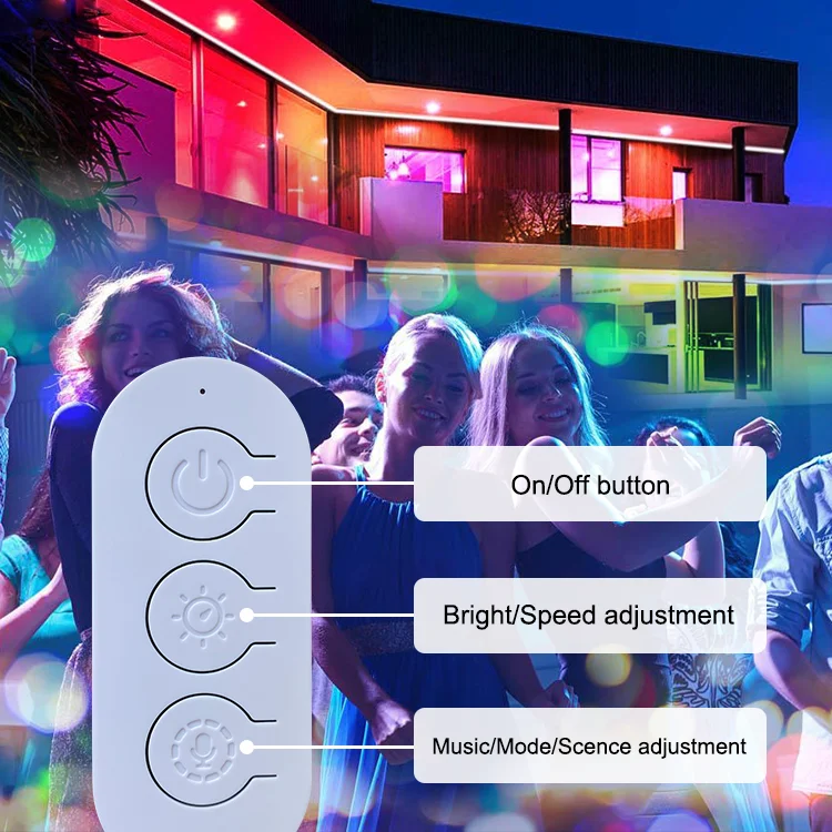 High Quality Decorations For Home Wifi LED Strip Street Rope Lights Light Flexible Strips