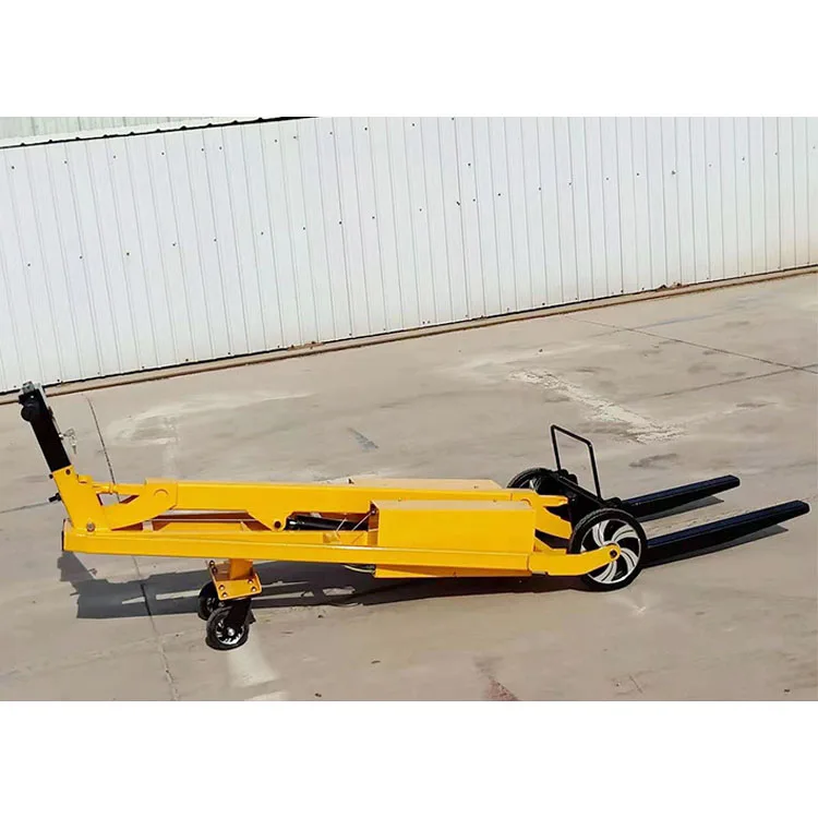 High Lift Hydraulic Hand Pallet Truck High Lift Forklifts Pallet Boom Loading and Unloading Truck with Curving