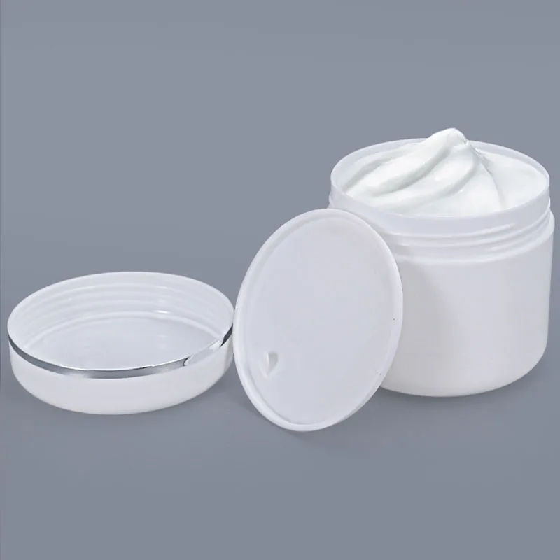 High Grade PP Empty Round White Cosmetic Plastic Jar with Liner for Skin Care Cream Box Packaging