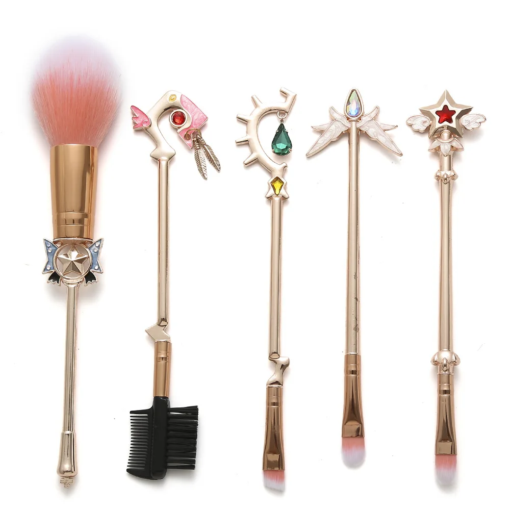 Girl Series Pure White Magical Girl Sasaki Kotone Metal Makeup Brush Blush Brush Eye Shadow Brush