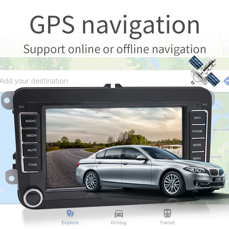 Wireless Carplay vw android car multimedia Player with Canbus GPS Navigation Wifi BT FM For VW Skoda Seat Passat Golf 5 6