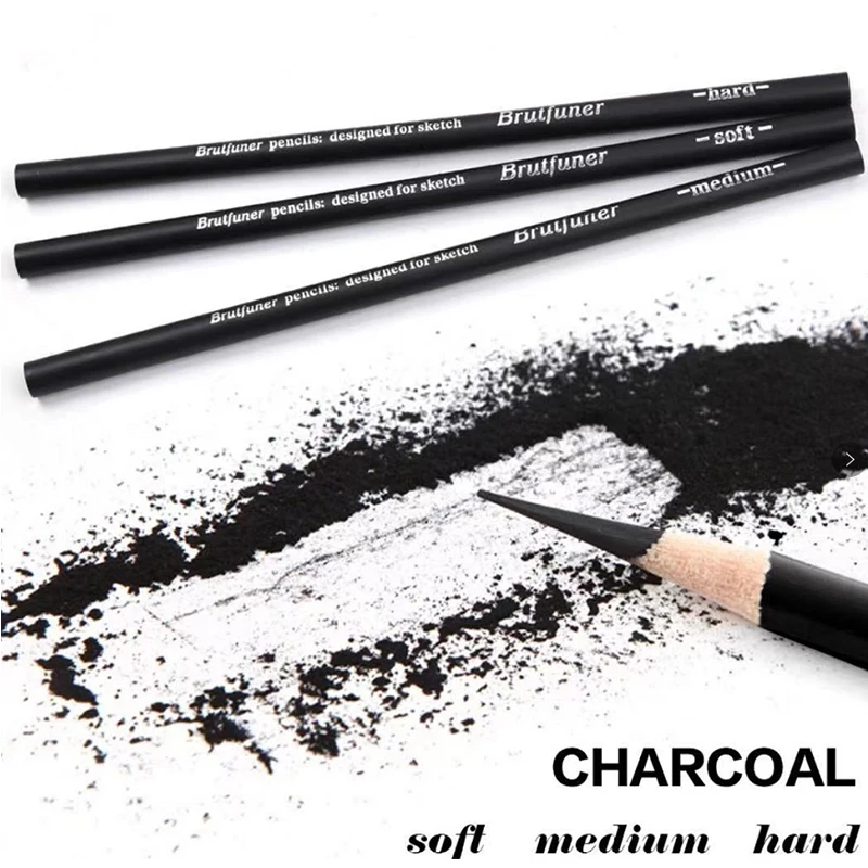 160 pcs Professional Sketch Pencil 2H HB B 2B 3B 4B 5B 6B 7B 8B 9B 10B 12B Charcoal Soft Medium Hard Brutfuner Pencils Set