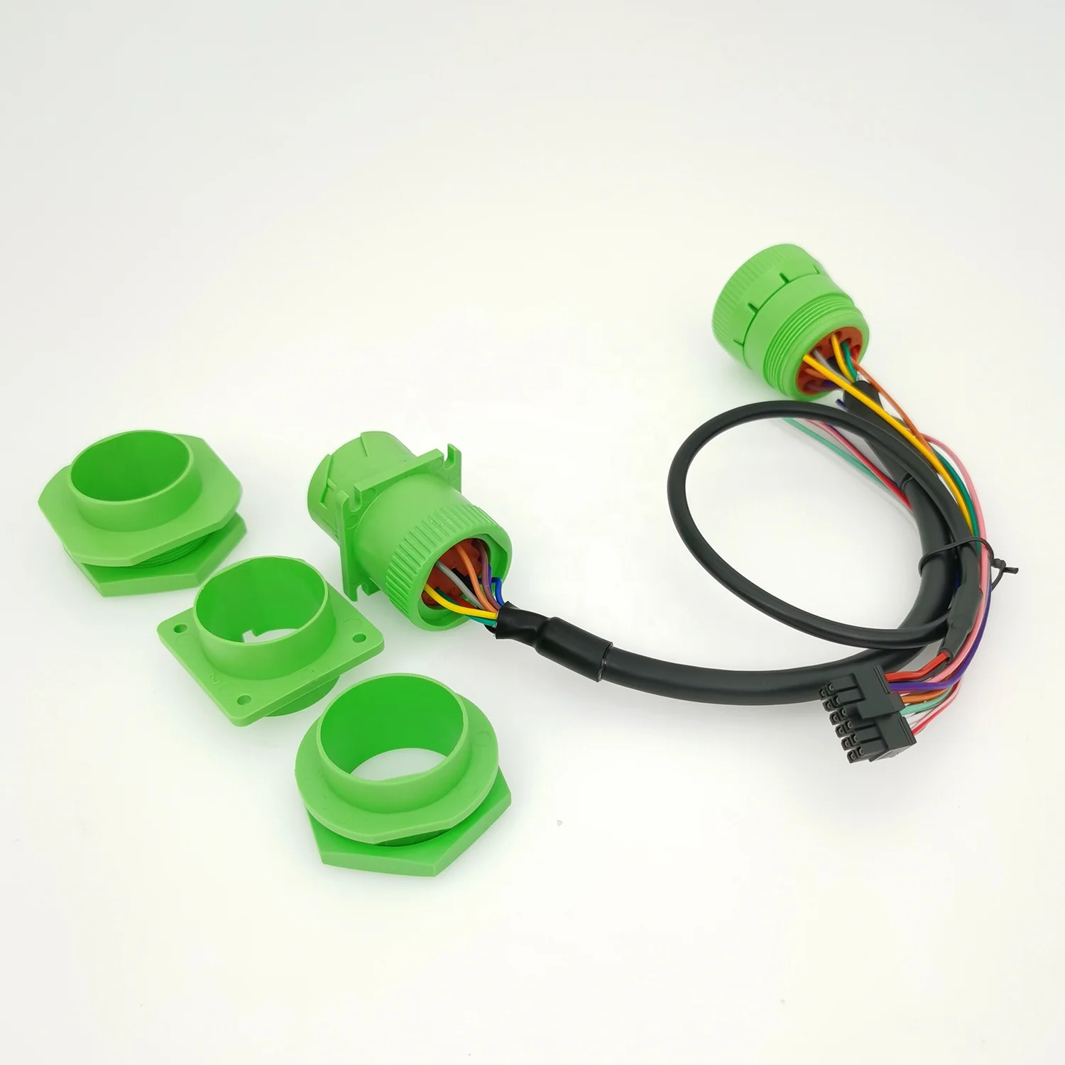 Custom Universal 9Pin J1939 ELD Cable Deutsch J1939 9Pin ELD to Molex Micro-fit Power Connector Y Cable With Brackets