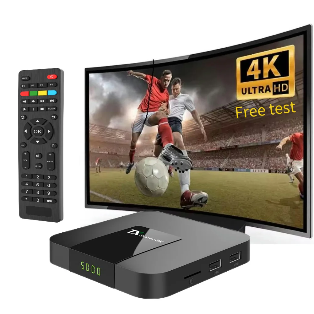 4k Smart TV BOX Android Iptv Multi-language Media Player интернет-приставка US EU UK AU plug адаптер бесплатный тест