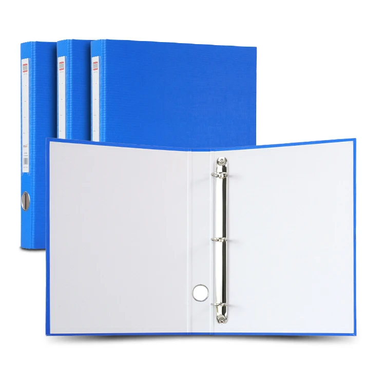 Factory Wholesale 3 Ring File Folder A4 Pp Pvc Paper Clip Ring Binder Folder