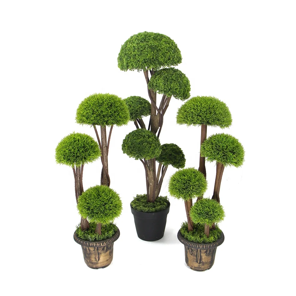 ULAND 90cm 120cm artificial fake topiary trees for indoor decorative