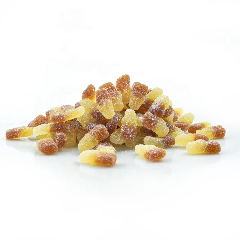 MIniCrush bulk confectionery sugar costed cola bottle shaped gummy candy sour kids candy