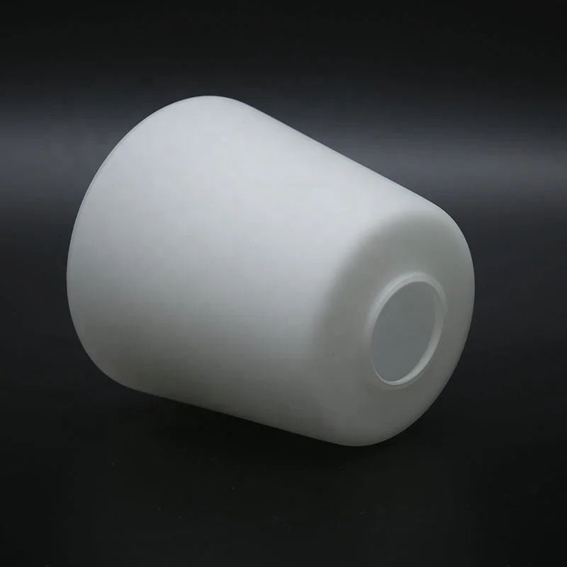 Handmade Luxury Blown Opal Glass Light Fixture Modern Rustic Chinese Style Replacement Shade for Bathroom and Room Dome Lamp