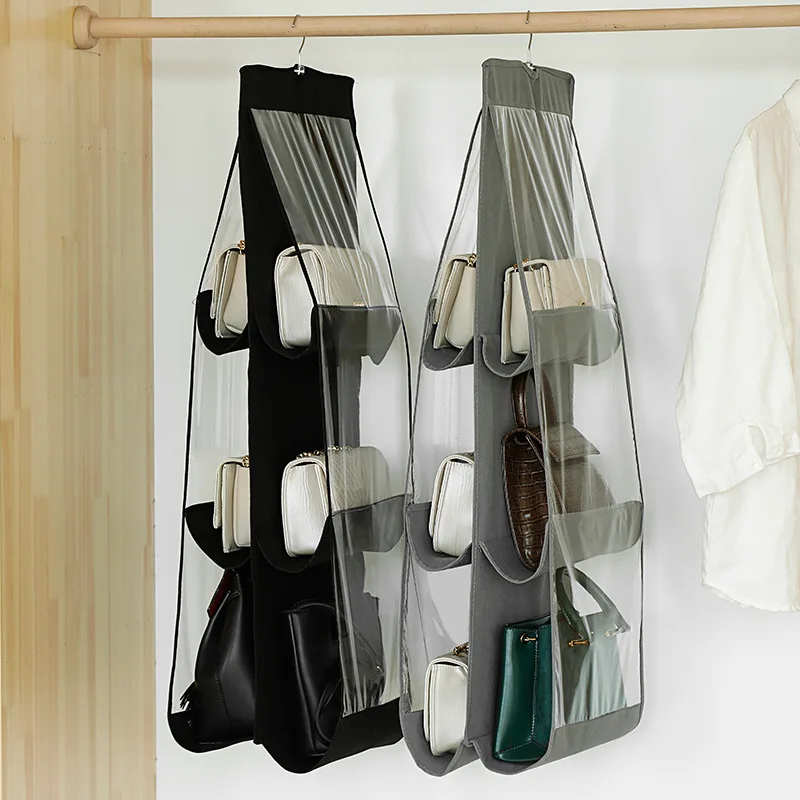 Household dust prevention moving hanging organizer storage bag