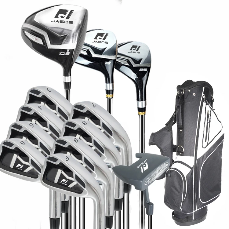 Wholesale Black Golf Club Complete Sets 3 Driver SS Iron Putter Mens Golf Clubs Full Set With Bag